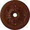 Ekena Millwork Bordeaux Deluxe Medallion (Canopies up to 4"), 23 5/8"OD x 3"ID x 2"P, Burnished Mahogany Crackle CM23BOBMC - alternate 1
